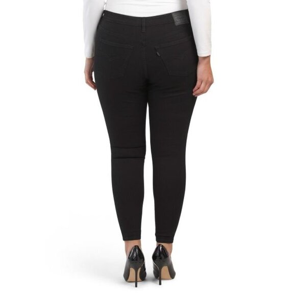 Levi's Womens Black High Rise 720 Super Skinny Jeans Plus Sz 26W New - Picture 2 of 9